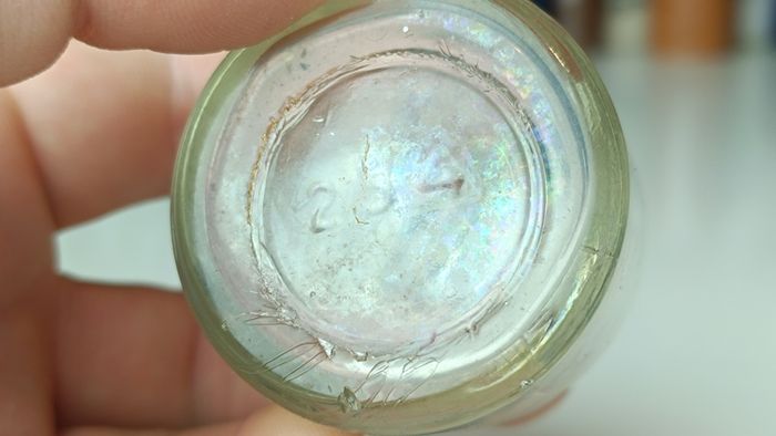 499 - Set of 6 Vintage Clear Glass Screw Cork Top Collectible Decorative Bottles and Jars