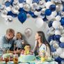 Royal Blue and Gold Balloon Arch Image 9