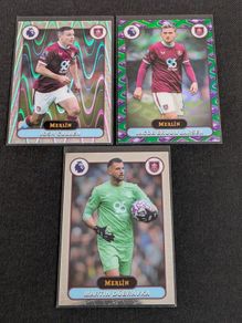 Topps Merlin 2026 Burnley VHS refractor Raywave Parallel & Base