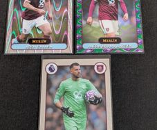 Topps Merlin 2026 Burnley VHS refractor Raywave Parallel & Base