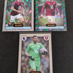 Topps Merlin 2026 Burnley VHS refractor Raywave Parallel & Base