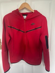 Nike red tracksuit top