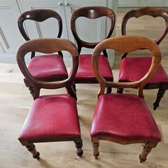 Victorian balloon back chairs