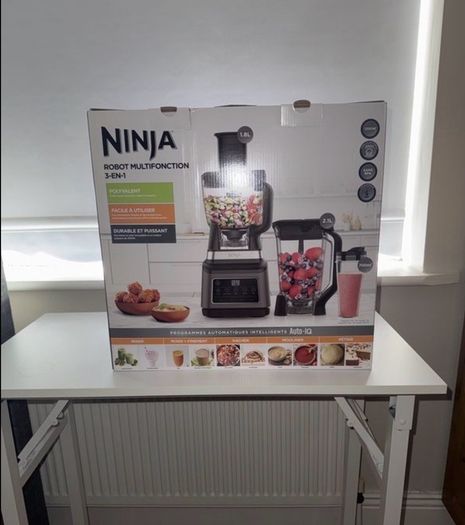 Ninja 3-in-1 Food Processor & Blender (Like new, Boxed)