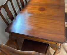 Antique dining table set