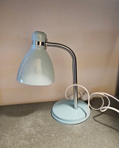 Retro Style Pastel Duck Egg Blue Gooseneck Desk Lamp / Adjustable Task Light