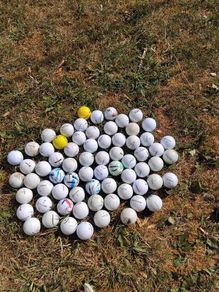 65 assorted golf balls