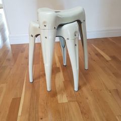 Pair of Vintage Yasu Sasamoto Stacking Stools