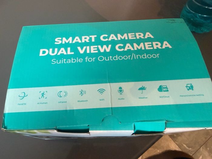 Smart dual view security camera brand new