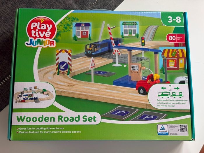 Playtime Junior Wooden Road Set