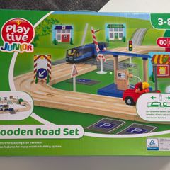 Playtime Junior Wooden Road Set