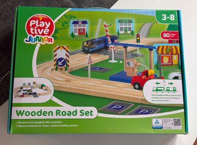 Playtime Junior Wooden Road Set