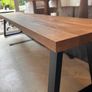 Oak bench 200cm and seat pad Image 9