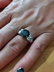 Sterling Silver Ring - Size Q - Stamped for Silver (S24)