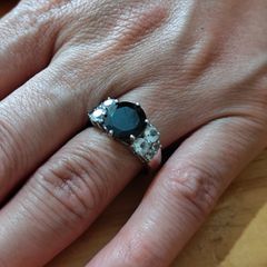 Sterling Silver Ring - Size Q - Stamped for Silver (S24)