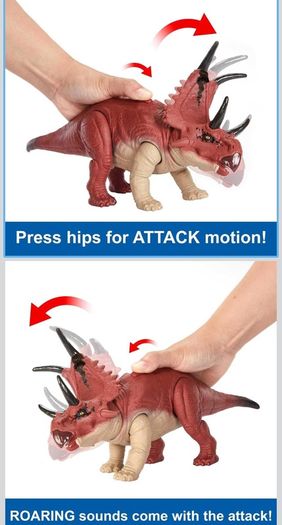 Mattel Jurassic World Diabloceratops Fierce Roar with Sound and Attack
