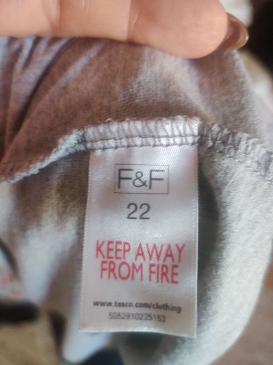 F&F grey tiger print top size UK22 EU50 Perfect condition Postage included