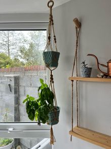 plant hanger and pots