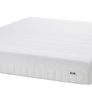 HAUGA upholstered bed, 2 storage boxes and firm mattress, Vissle grey Image 9