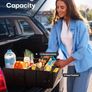 HOTOR Car Boot Oganiser - Large-Capacity Auto Trunk Organizer Collapsible Multi Compartments, Foldable Boot Storage for SUVs, Sturdy Car Accessories for Men Camping Tools, Black Image 2