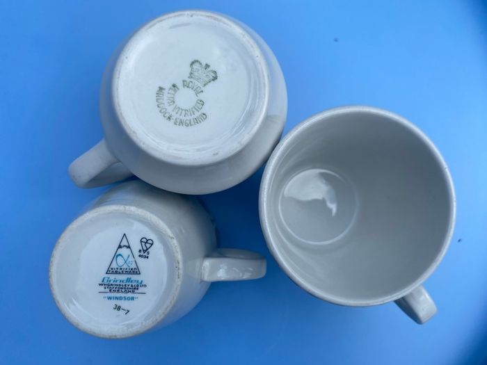 cups and milk jug