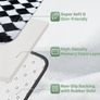 160x230cm Black and White Large Shaggy Rug Ultra Soft Fluffy Area Rug, Non Shedding with Anti Slip Backing, for Bedroom, Kids Nursery Room Image 4