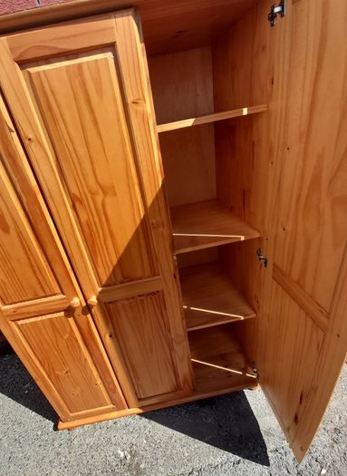 3 door pine wardrobe