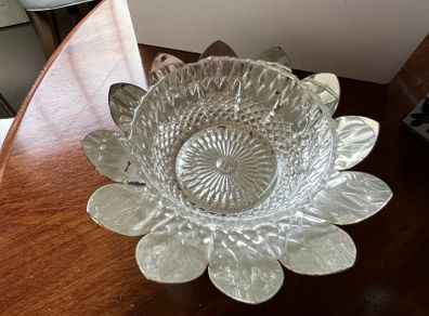 Glass Dish & Holder