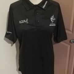 GAA Kildare ladies LGFA black polo shirt large size