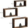 New Set of 3 Cube Rustic Shelves - FREE P&P Image 5