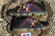 Rare Nike Air Vapormax Woven Black Leather Multi
