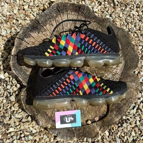 Rare Nike Air Vapormax Woven Black Leather Multi
