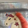 silver holographic unicorn makeup/toy  bag Image 3