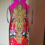 Ted Baker Valeena Paisley Toucan midi Dress Bright Pink UK 10 Image 6