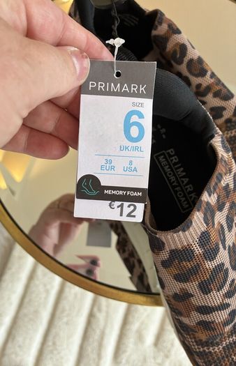 Brand-new Ladies Leopard Print Memory Foam Casual Sneakers from Primark