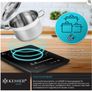 KESSER induction Hob Induction Hob 1 Plate 2100W Portable 28cm + 3x Microfibre Cloth + 1x Recipe Book Image 6