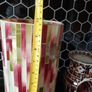 unusual glass mosaic vase Image 3