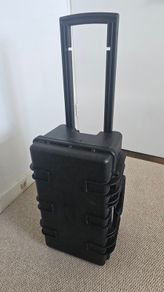 Large flight case with wheels and handle