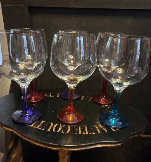Six Long-stemmed Gin Glasses