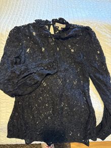 blouse black XS elegant