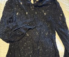blouse black XS elegant