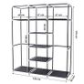 Canvas Wardrobe Cupboard Clothes Hanging Rail FREE DELIVERY NATIONWIDE Image 10