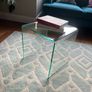 Contemporary Bent Glass Nesting Tables Image 2