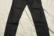 Black Leather Jeggings