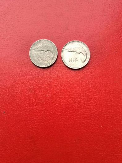 2 Irish 10p in Sequence 1999/2000