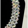 Vintage 1950s Aurora Borealis Choker Necklace Crystal Beads Bridal Necklace Image 5