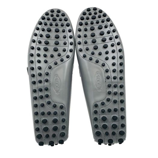 Tod's Men Grey Leather Loafers