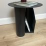 Black metal Side table with storage Image 5