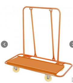 Cart Plaster Board Wheeled Trolley 1360kg Durable Panel