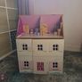 Large Wooden Dollhouse with Furniture & Accessories Image 9